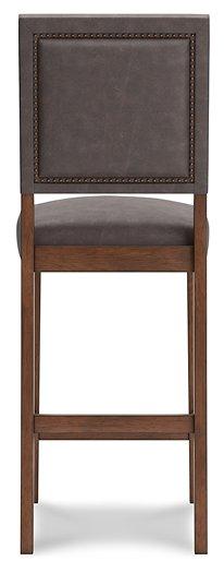 Benmara Grayish Brown/Brown Bar Height Bar Stool