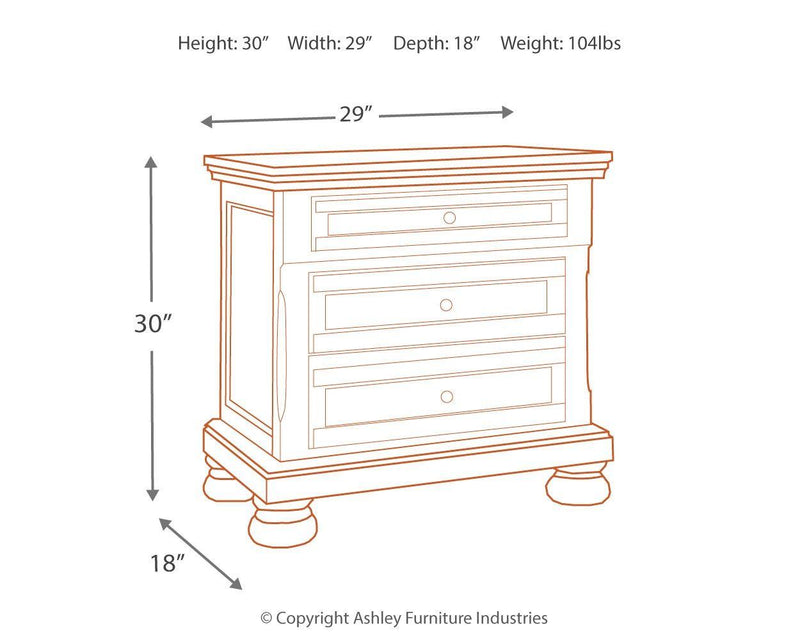 Flynnter - Two Drawer Night Stand