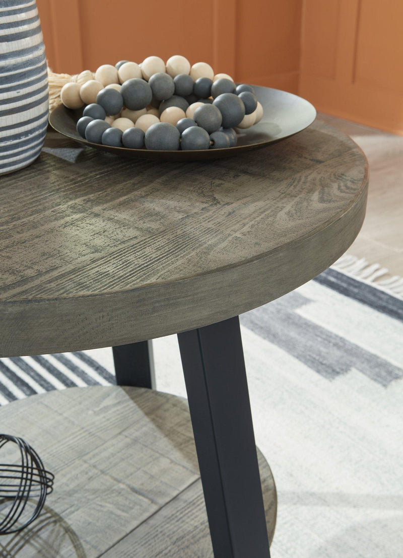 Brennegan Gray/Black End Table