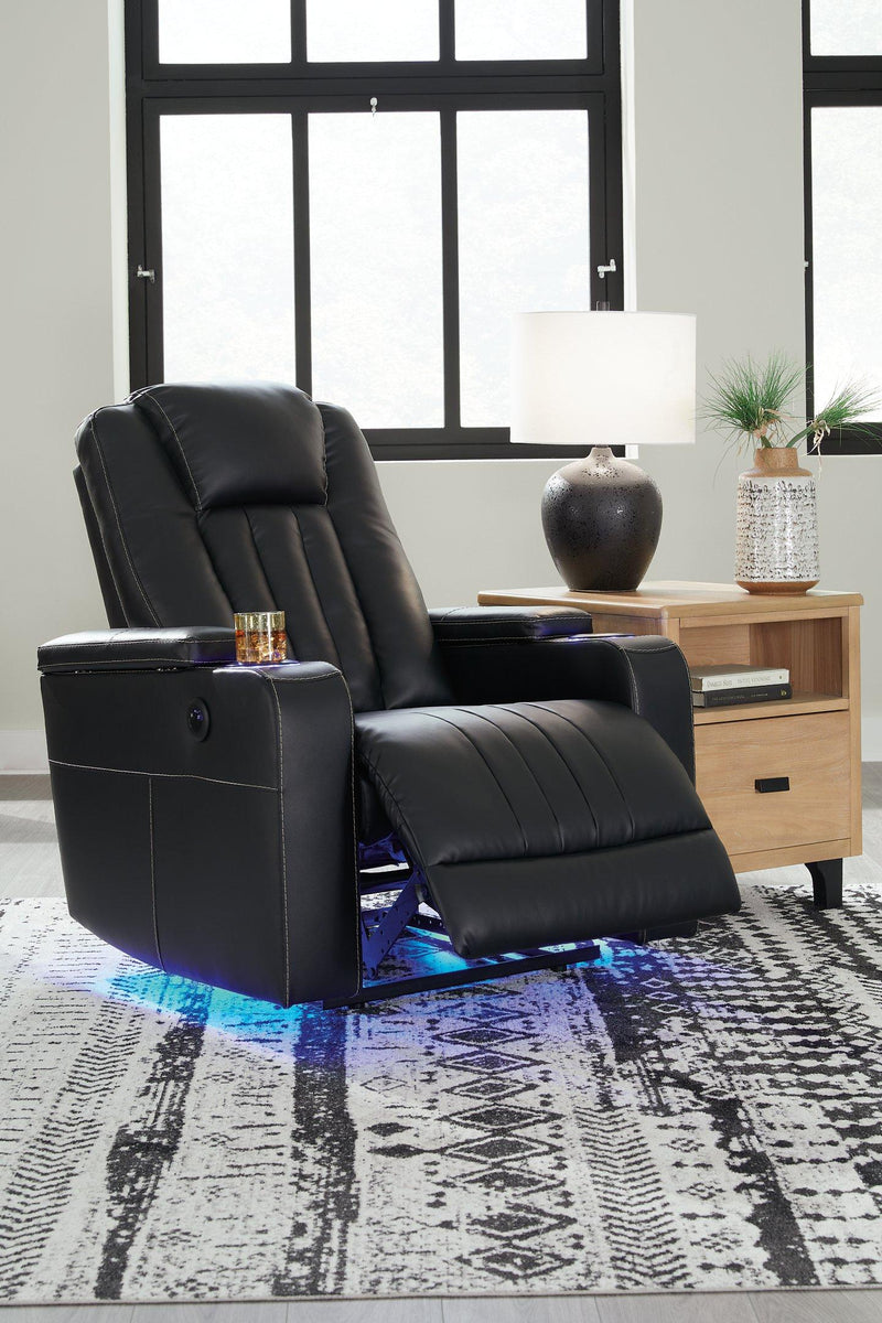 Center Point Black Recliner