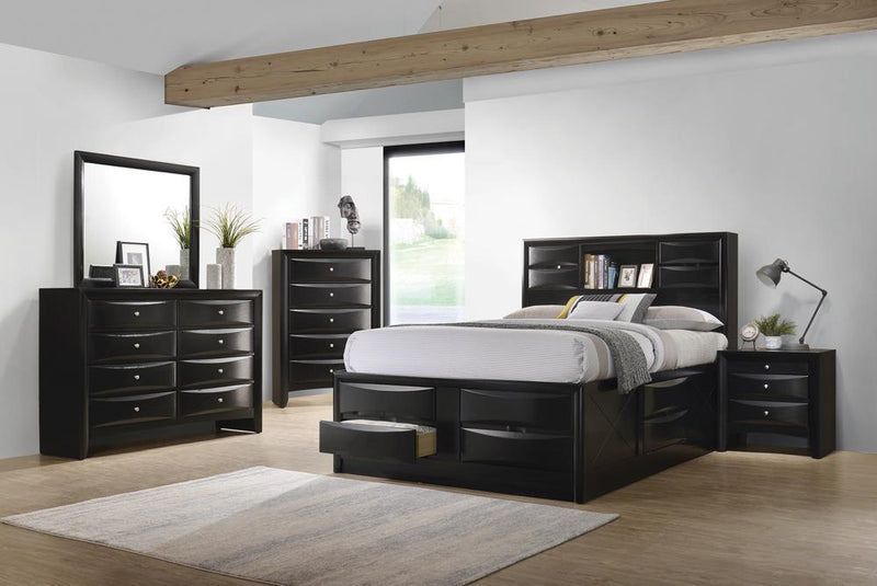 Briana Transitional Black California King Bed