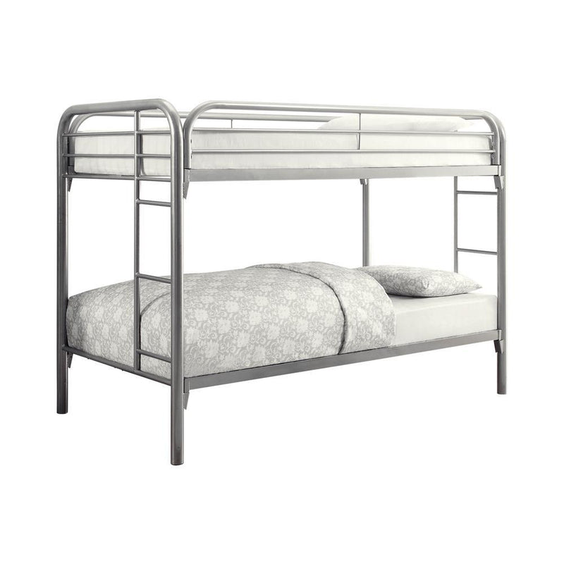 Morgan  Twin-over-Twin Silver Bunk Bed