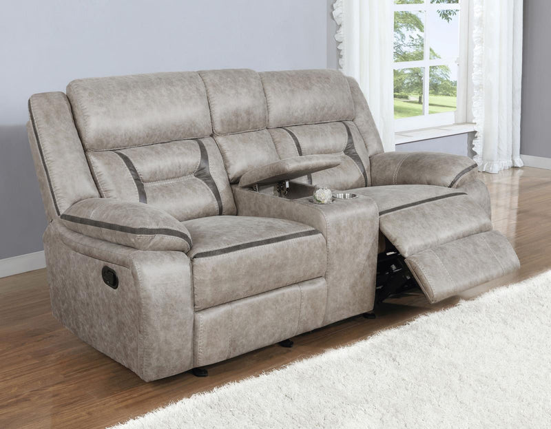 651352 GLIDER LOVESEAT W/ CONSOLE