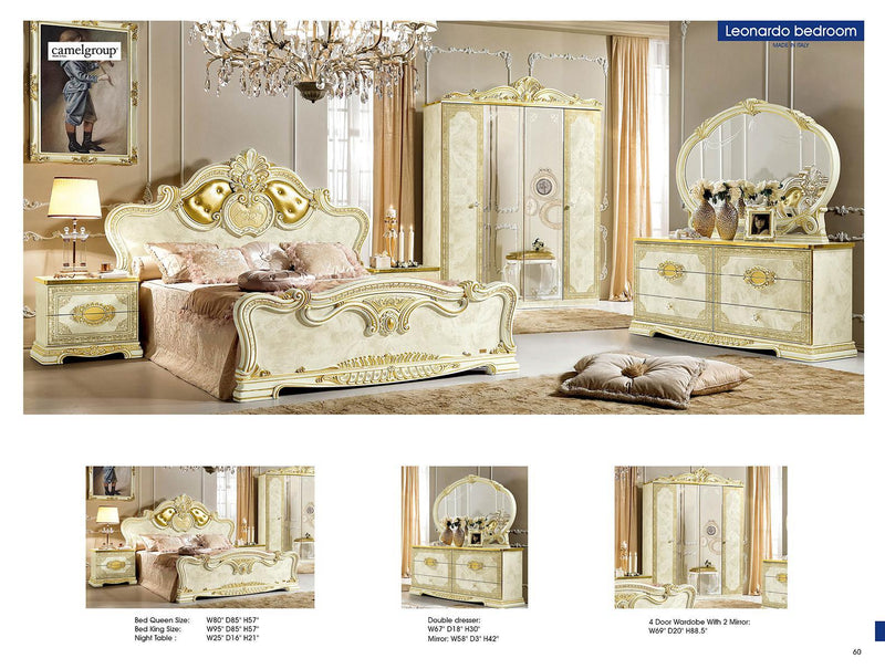 ESF Furniture Leonardo Mirror in Ivory