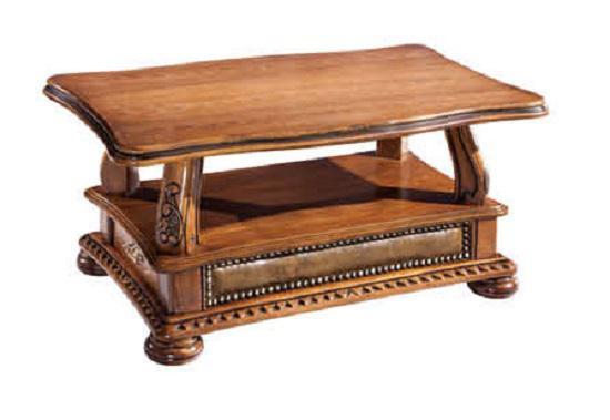 ESF Furniture Oakman Coffee Table in Rich Brown
