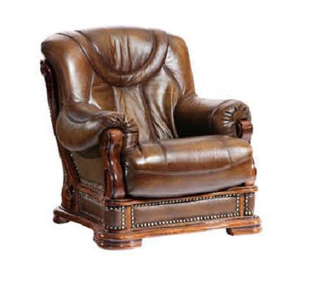 ESF Furniture Oakman Living Room Chair in Rich Brown