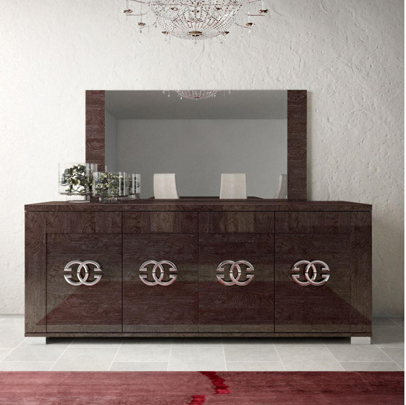 ESF Furniture Prestige Buffet Mirror in Walnut