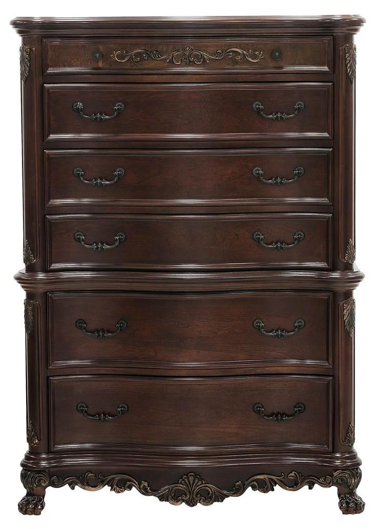 Homelegance Deryn Park 6 Drawer Chest in Cherry 2243-9