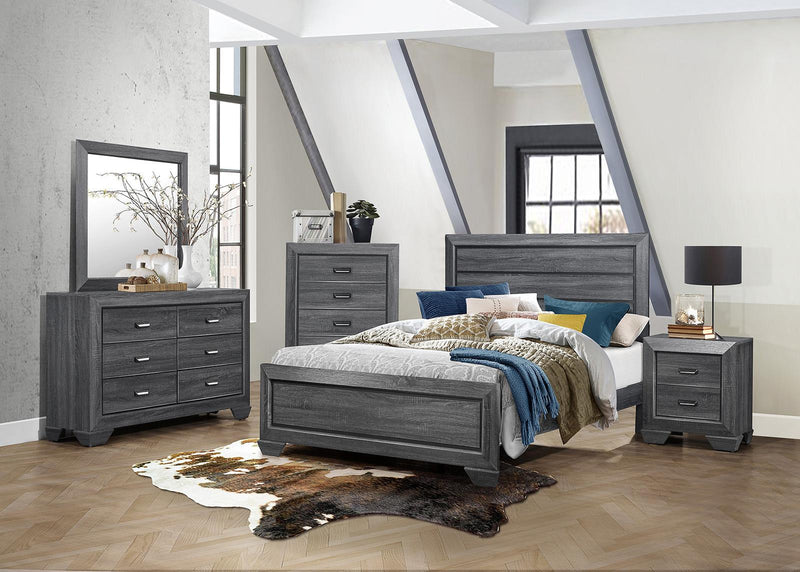 Homelegance Beechnut 6 Drawer Dresser in Gray 1904GY-5