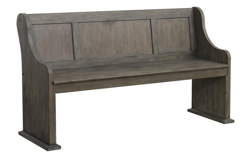 Homelegance Toulon Bench with Curved Arms in Dark Pewter 5438-14A