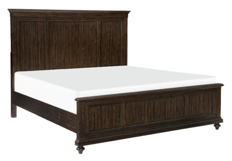 Homelegance Cardona King Panel Bed in Driftwood Charcoal 1689K-1EK*