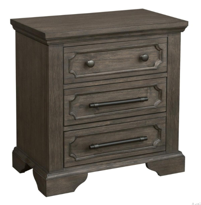 Homelegance Taulon Nightstand in Dark Oak 5438-4