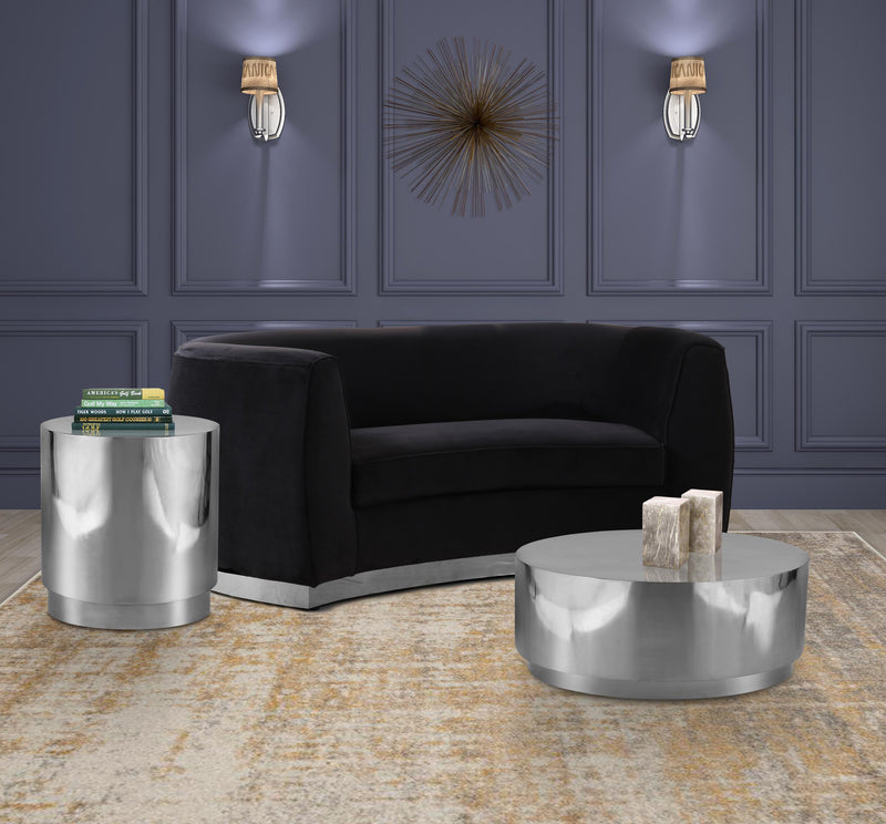 Jazzy Silver End Table