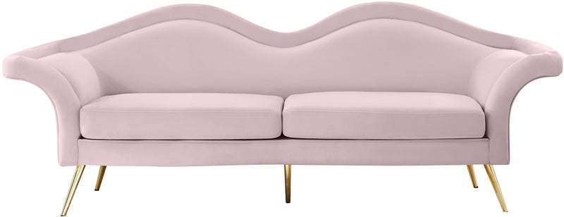 Lips Pink Velvet Sofa