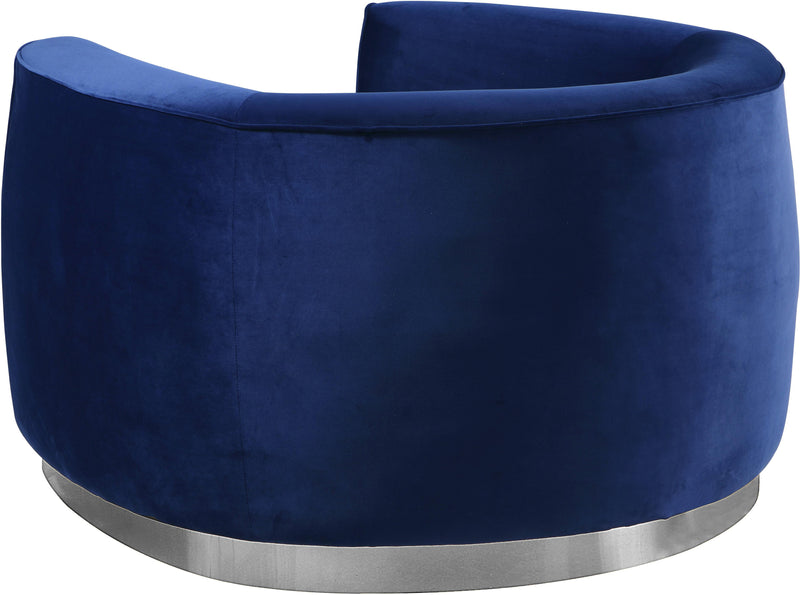 Julian Navy Velvet Chair