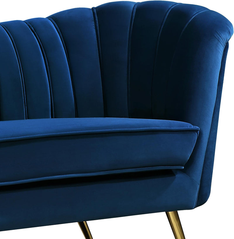 Margo Navy Velvet Chair