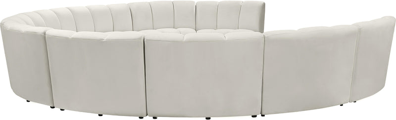 Infinity Cream Velvet 10pc. Modular Sectional