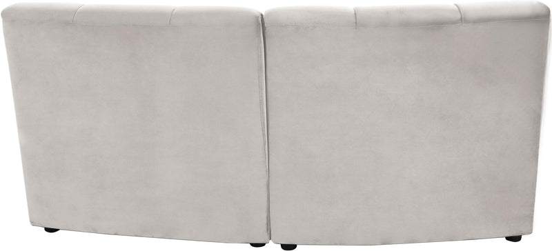 Limitless Cream Velvet 2pc. Modular Sectional