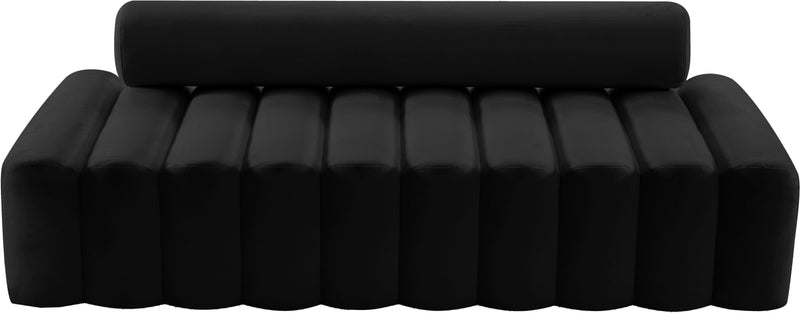 Melody Black Velvet Sofa