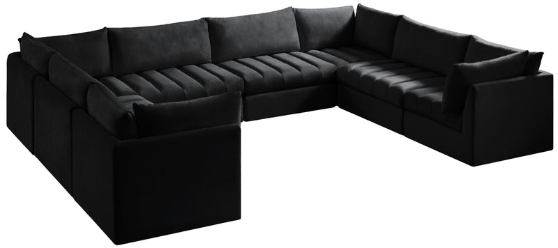 Jacob Black Velvet Modular Sectional