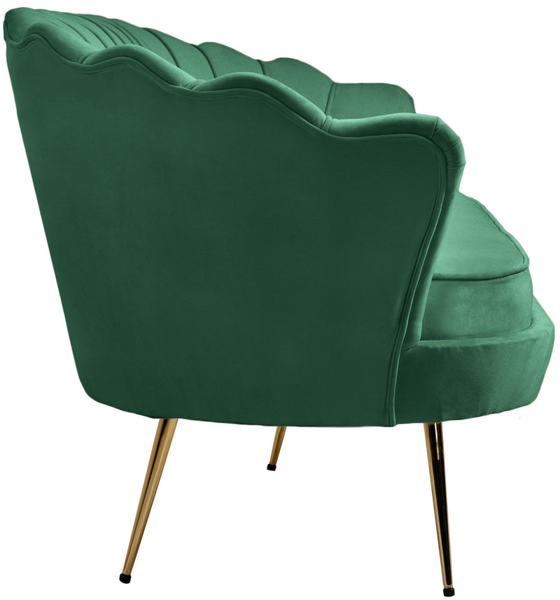 Gardenia Green Velvet Sofa