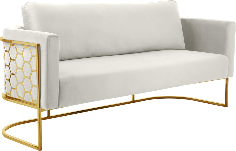 Casa Cream Velvet Sofa