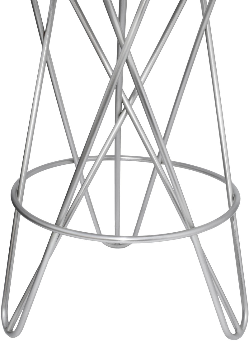 Mercury Silver Counter Stool