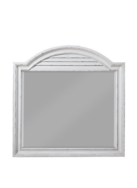 York Shire Antique White Mirror image