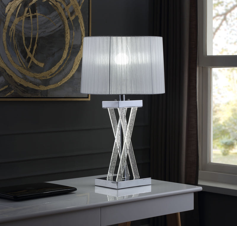 Mallory Clear Acrylic & Chrome Table Lamp image