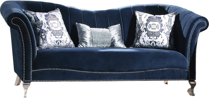 Acme Furniture Jaborosa Sofa with 3 Pillows in Blue 50345 image