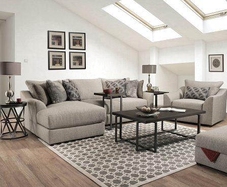 Petillia Sandstone Fabric Modular - RF Sofa image