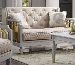 Acme Furniture House Marchese Loveseat in White 58866 image