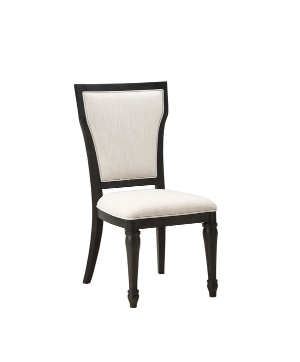 Lorenzo Fabric & Espresso Side Chair image
