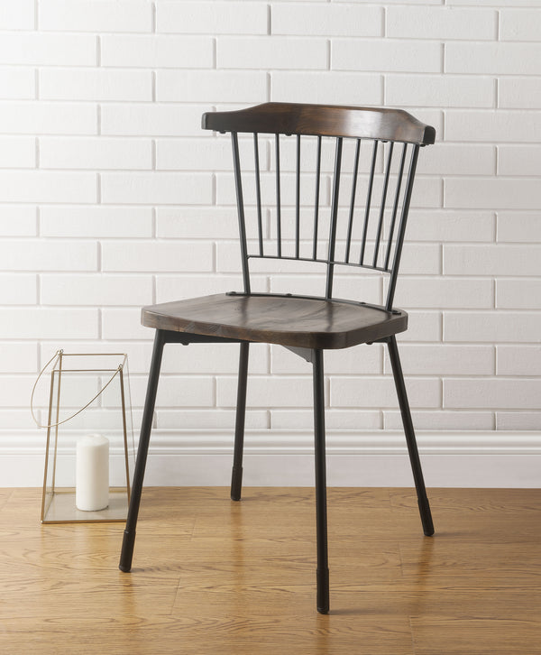 Orien Black & Brown Oak Side Chair image