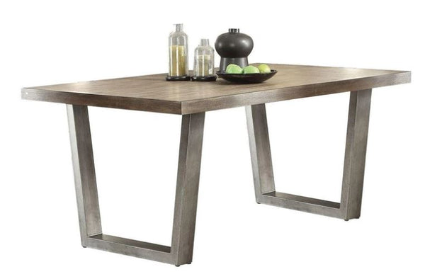 Acme Lazarus Dining Table in Gray 73110 image