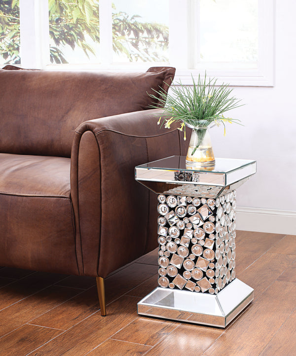 Kachina Mirrored & Faux Gems End Table image