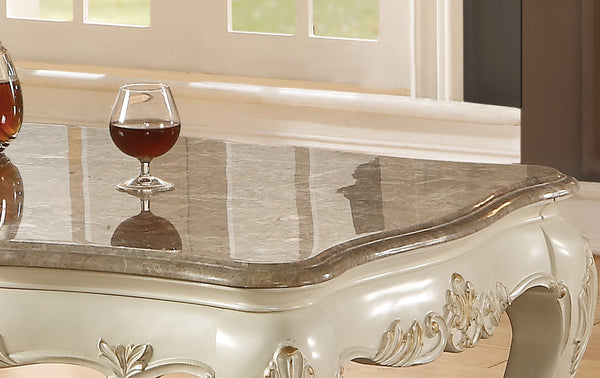 Chantelle Marble & Pearl White Coffee Table image