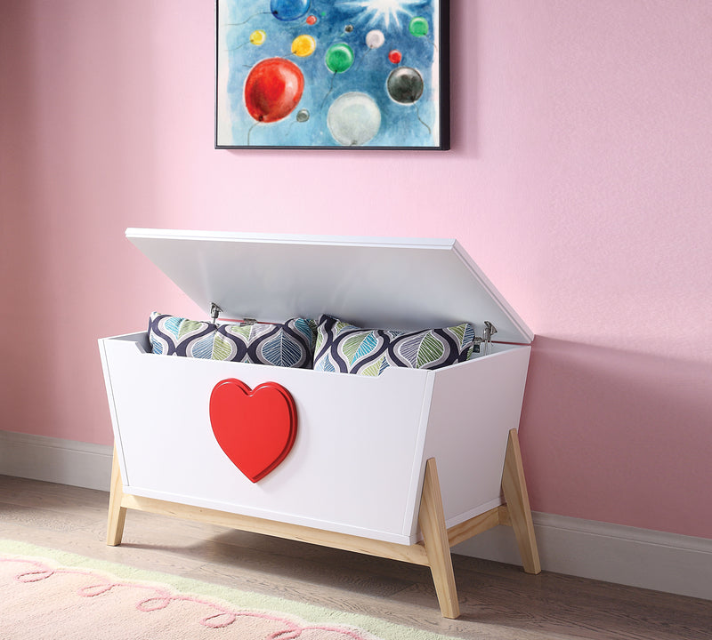 Padma White & Red Youth Chest image