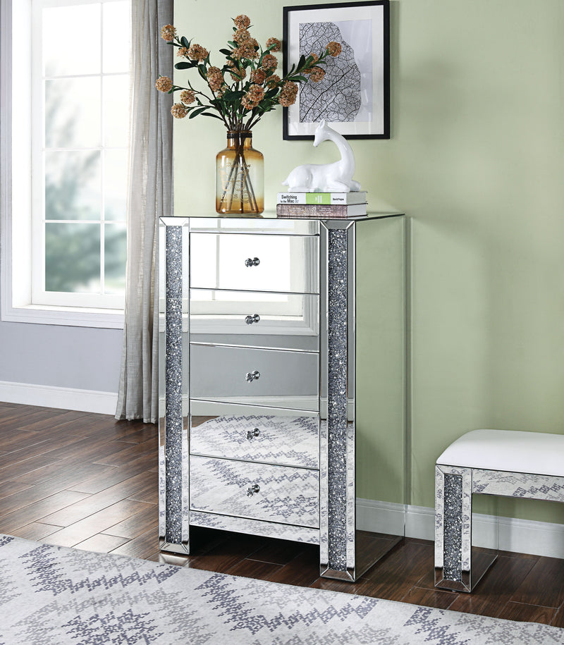 Noralie Mirrored & Faux Diamonds Chest image
