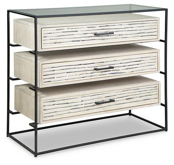 Crewridge Black/Cream Accent Cabinet image