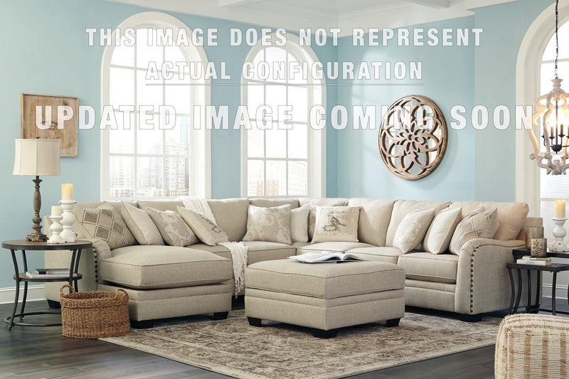 Ashley luxora 5 piece sectional discount