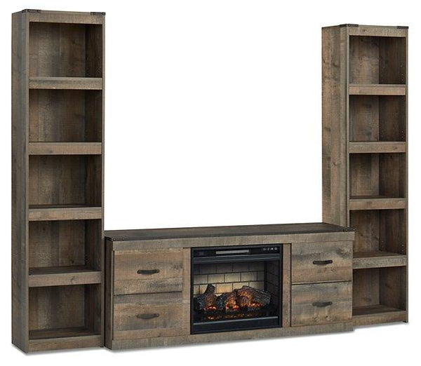 Trinell 3-Piece Entertainment Center with Electric Fireplace image
