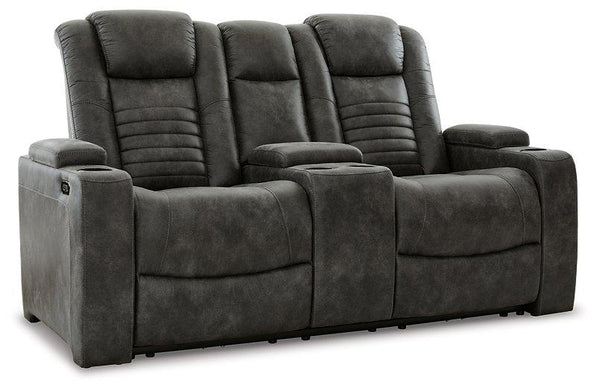 Soundcheck Storm Power Reclining Loveseat with Console image