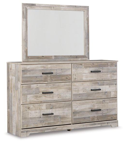 Hodanna Whitewash Dresser and Mirror image