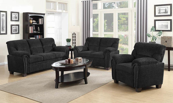 Clemintine Grey Three-Piece Living Room Set image