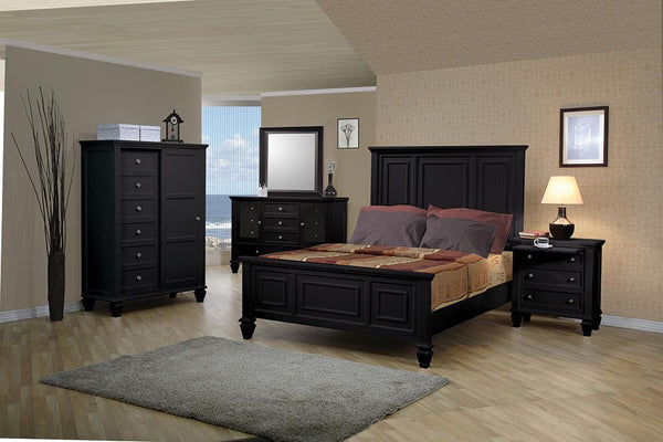 G201321KE-S4 Sandy Beach Black King Four-Piece Bedroom Set image