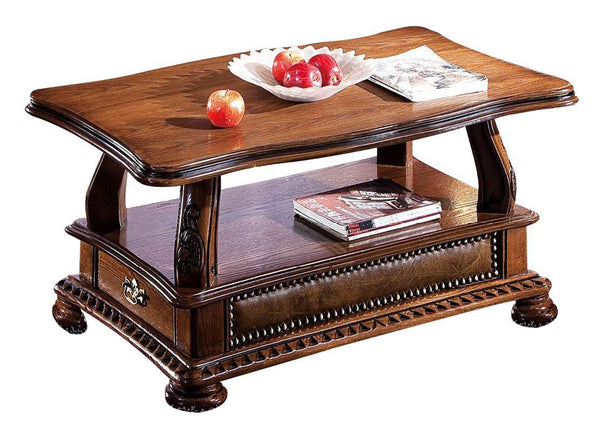 ESF Furniture Oakman Coffee Table in Rich Brown image