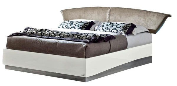 ESF Furniture Onda Queen Platform Bed in White image