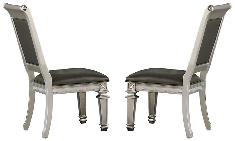 Homelegance Bevelle Side Chair in Silver (Set of 2) 1958S image