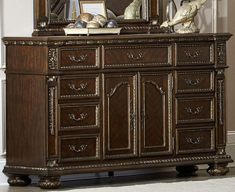 Homelegance Catalonia 9 Drawer Dresser in Cherry 1824-5 image